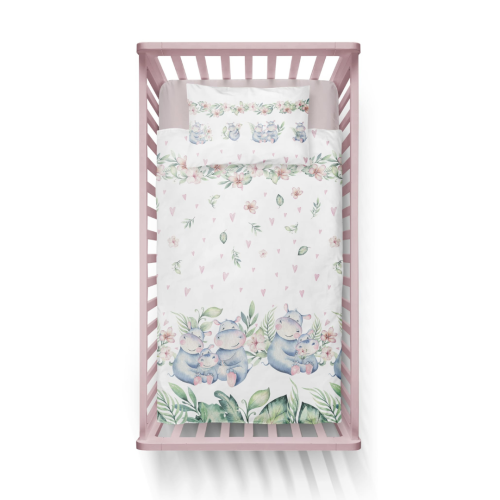 Komplet Pościeli Dziecięcej 90x120 + 40x60 Hipki