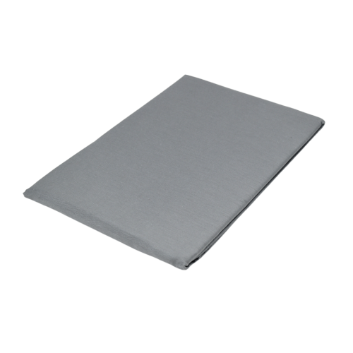 Prześcieradło Bawełniane 160x210 Popiel Bez Gumki