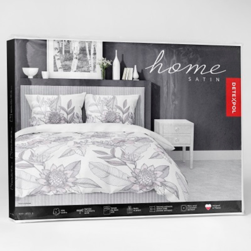 Pościel Satynowa 160x200  100% Bawełna HOME SATIN 4125 B