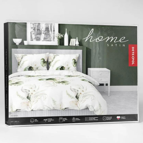 Pościel Satynowa 160x200  100% Bawełna HOME SATIN 4452 A