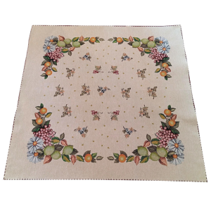 Obrus Gobelinowy 100x100 Winogrona Kwadrat