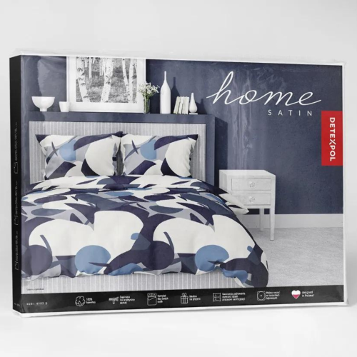 Pościel Satynowa 160x200  100% Bawełna HOME SATIN 4199 B
