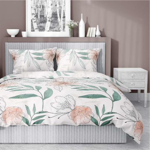 Pościel Satynowa 160x200  100% Bawełna HOME SATIN 4457 A