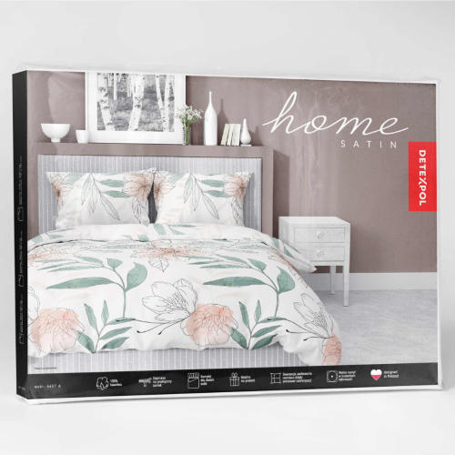 Pościel Satynowa 160x200  100% Bawełna HOME SATIN 4457 A