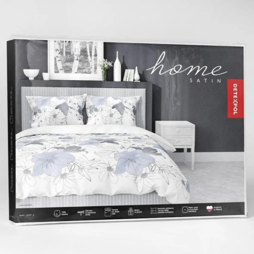 Pościel Satynowa 200x220 100% Bawełna HOME SATIN 4397 A