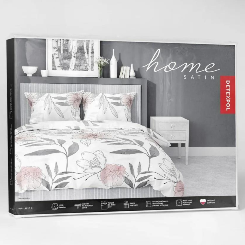 Pościel Satynowa 200x220 100% Bawełna HOME SATIN 4457 B