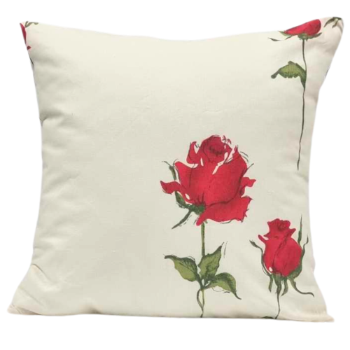 Poszewka 40x40 Bawełniana JAŚ Róża Stojąca