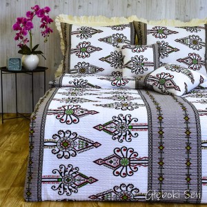 Komplet Pościeli Kora 200x220 2x70/80 Parzenice Szare