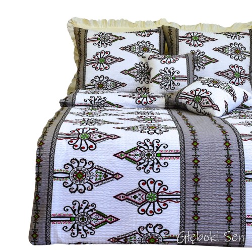 Komplet Pościeli Kora 200x220 2x70/80 Parzenice Szare