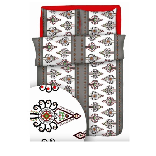 Komplet Pościeli Kora 200x220 2x70/80 Parzenice Szare