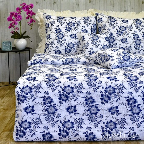  Komplet Pościeli Kora 140x200 1x70/80 Ricardo Granat Na Białym