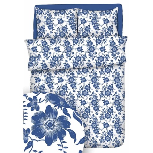  Komplet Pościeli Kora 140x200 1x70/80 Ricardo Granat Na Białym