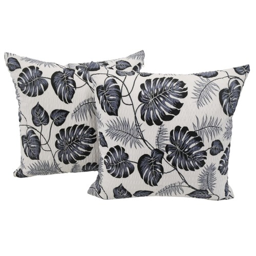 Poszewka 40x40 Kora JAŚ Liście Palm Szare