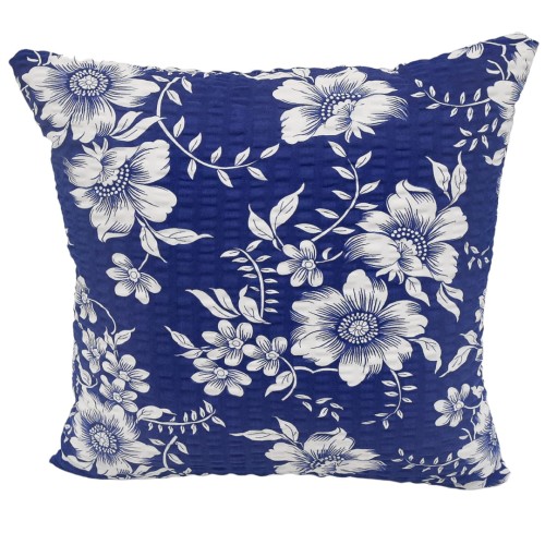 Poszewka 40x40 Kora JAŚ Ricardo Biały Na Granacie