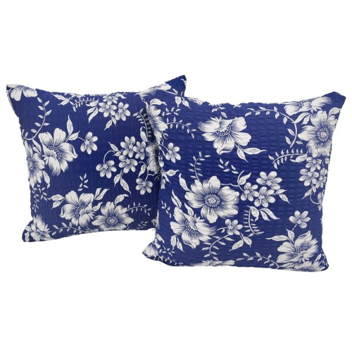 Poszewka 40x40 Kora JAŚ Ricardo Biały Na Granacie