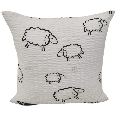 Poszewka 40x40 Kora JAŚ Owieczki Na Białym