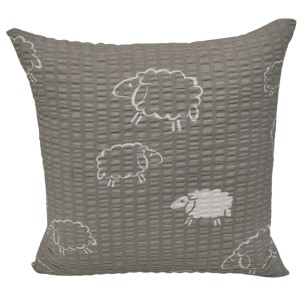 Poszewka 40x40 Kora JAŚ Owieczki Na Szarym