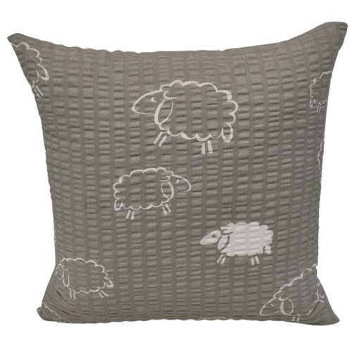 Poszewka 40x40 Kora JAŚ Owieczki Na Szarym