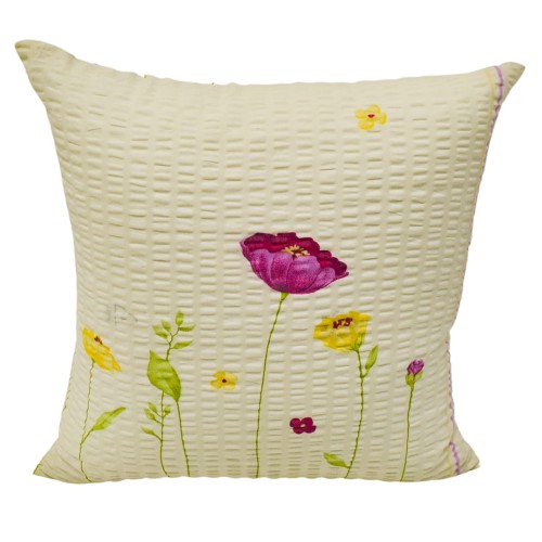 Poszewka 40x40 Kora JAŚ Łodygi Krem