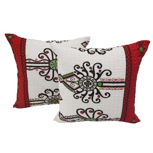 Poszewka 40x40 Kora JAŚ Parzenice Czerwone