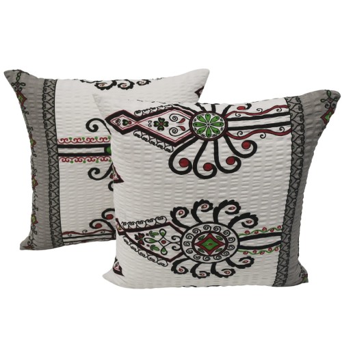 Poszewka 40x40 Kora JAŚ Parzenice Szare