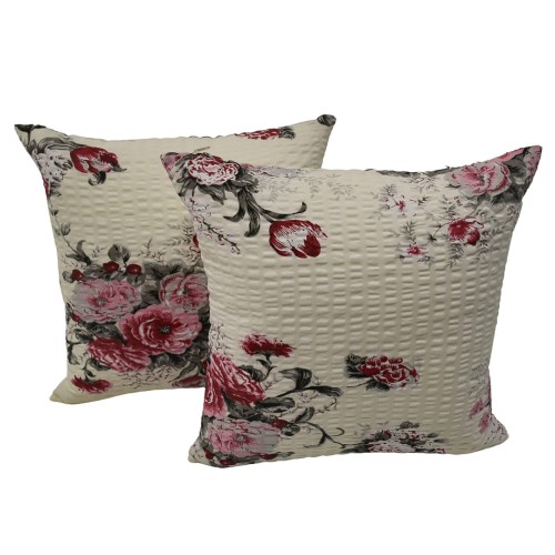 Poszewka 40x40 Kora JAŚ Róża Cygańska Krem