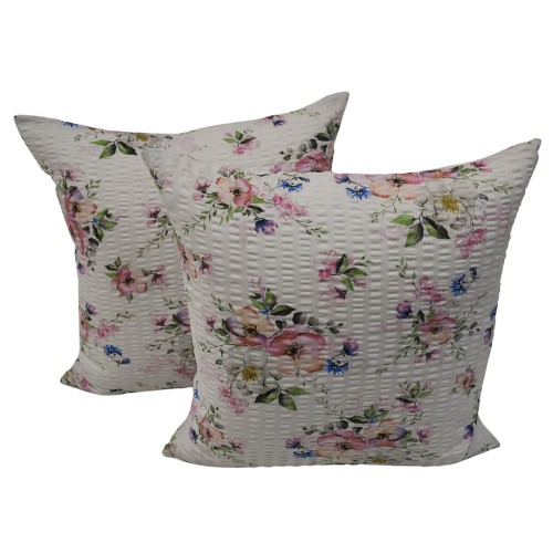 Poszewka 40x40 Kora JAŚ Wiosna Jabłonka Biała