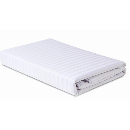 Prześcieradło Adamaszek 100% Bawełna 140x200 Paski 1 Cm