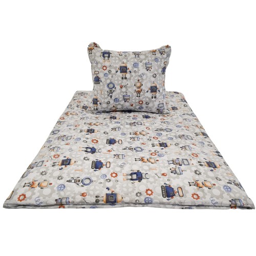 Komplet Pościeli Dziecięcej 100x135 + 40x60 Roboty