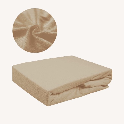 Prześcieradło FROTTE Bez Gumki 120x200 Beżowy