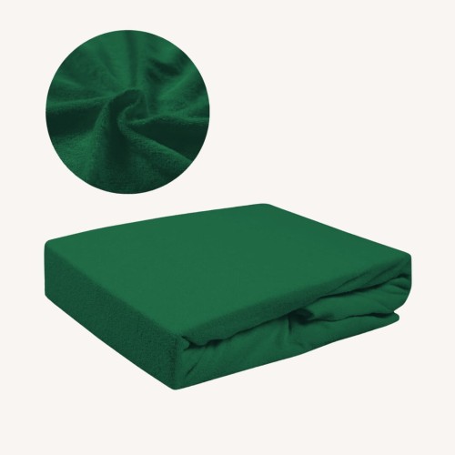 Prześcieradło FROTTE Bez Gumki 140x200 Ciemna Butelka