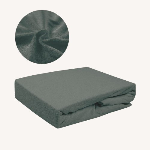 Prześcieradło FROTTE Bez Gumki 140x200 Ciemny Popiel