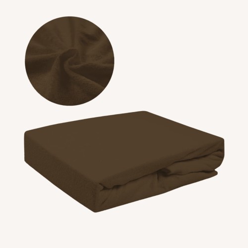 Prześcieradło FROTTE Bez Gumki 120x200 Czekolada