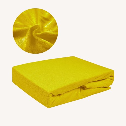 Prześcieradło FROTTE Bez Gumki 140x200 Musztarda