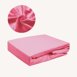 Prześcieradło FROTTE Bez Gumki 200x200 Różowy