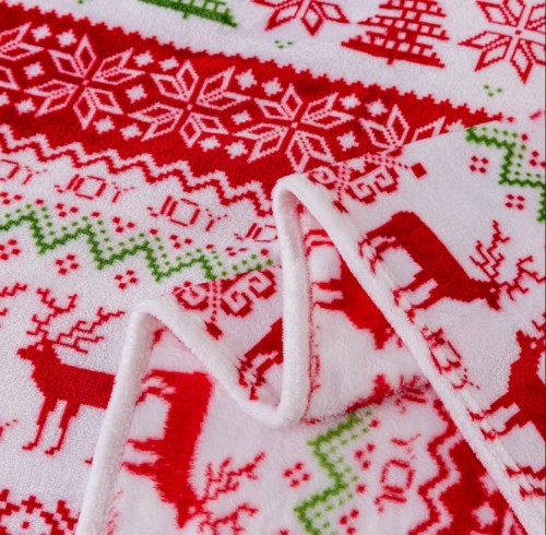 Koc Świąteczny 160x200 Mikrofibra Renifery