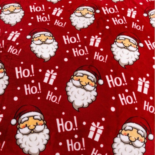 Koc Świąteczny Baranek 160x200 Mikrofibra Mikołaje Ho!Ho!