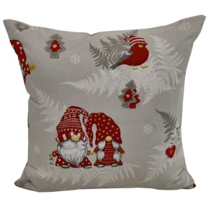 Poszewka Świąteczna 40x40 Bawełniana JAŚ Skrzaty X-MAS