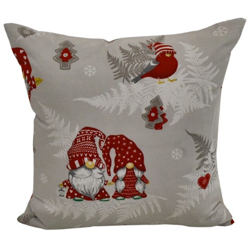 Poszewka Świąteczna 40x40 Bawełniana JAŚ Skrzaty X-MAS