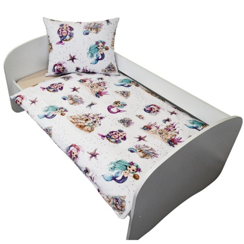 Komplet Pościeli Dziecięcej 100x135 + 40x60 Syrenki