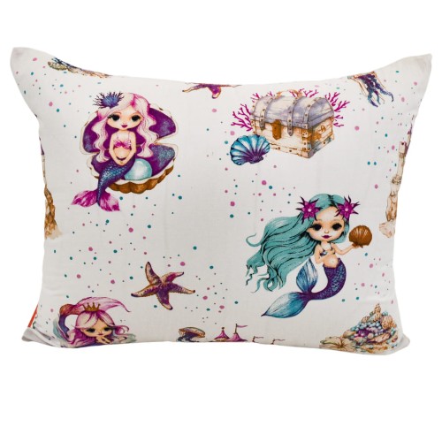 Komplet Pościeli Dziecięcej 100x135 + 40x60 Syrenki