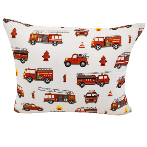 Komplet Pościeli Dziecięcej 100x160 + 70x80 Straż Biała