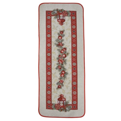Bieżnik Świąteczny Gobelinowy 47x140 Girlanda