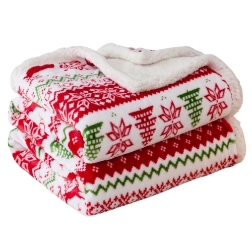 Koc Świąteczny Baranek 160x200 Mikrofibra Renifery