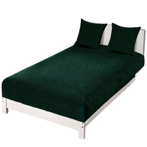 Prześcieradło Mikrofibra MIŚ z Gumką 200x220 Ciemna Butelka