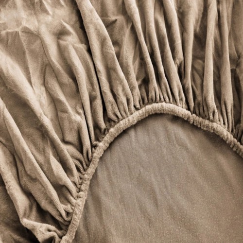 Prześcieradło Mikrofibra MIŚ z Gumką 160x200 Beżowe