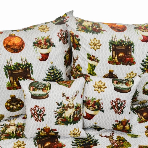 Komplet Pościeli Świątecznej 160x200 2x70/80 Świąteczny Klimat