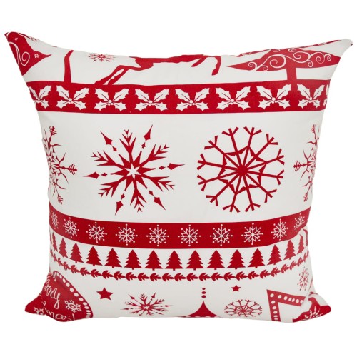 Poszewka Świąteczna 40x40 Bawełniana JAŚ Sweterek Czerwony