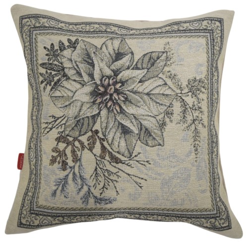 Poszewka Na Poduszke Gobelinowa Świąteczna 45x45 Stroik Srebrny A