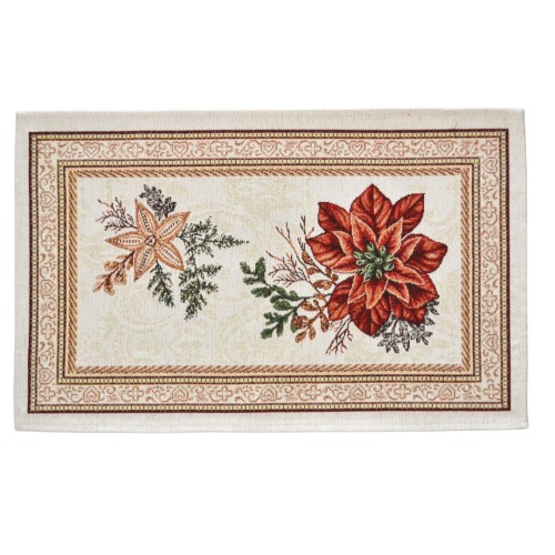 Serweta Świąteczna Gobelinowa 35x55 Stroik Czerwony